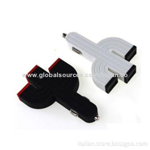 Portable 4.2A 3 Ports USB Car Charger, 50-60Hz AC Input Frequency, CE, RoHS Marks